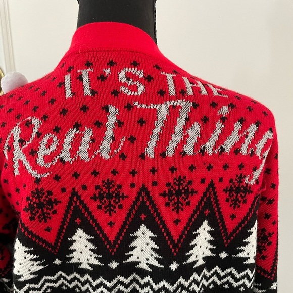 Coca Cola Ugly Christmas Sweater Coke Bottle Polar Bear Real Thing Size Small/ M - Picture 6 of 7